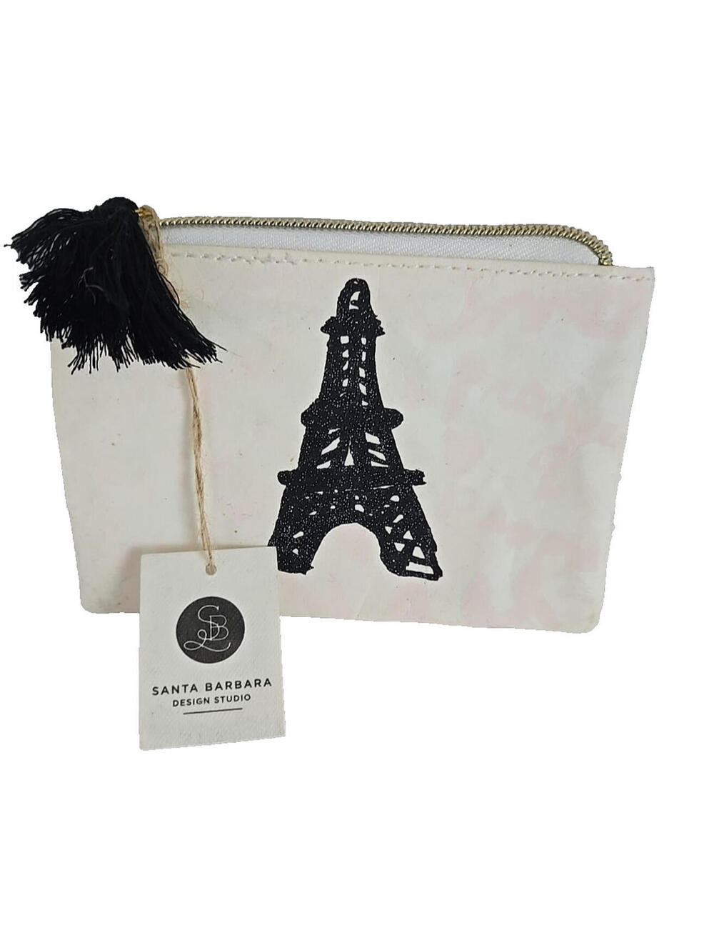 Santa Barbara Design Studio Paris Change Coin Purse 6" X 4" Zippered NWT